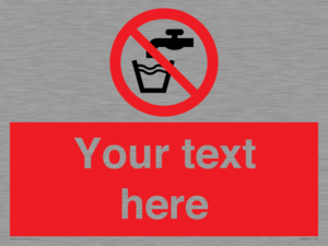 Custom prohibition not drinking water