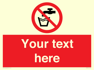 Custom prohibition not drinking water