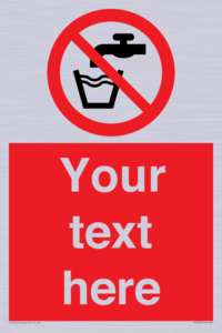 Custom prohibition not drinking water