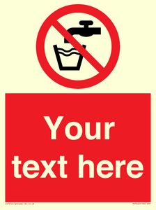 Custom prohibition not drinking water