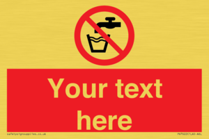 Custom prohibition not drinking water