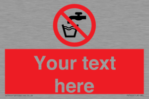 Custom prohibition not drinking water