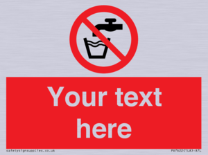 Custom prohibition not drinking water