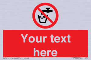 Custom prohibition not drinking water