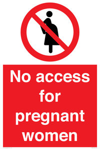 No access for pregnant women