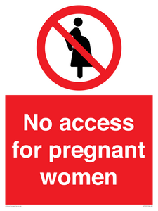 No access for pregnant women