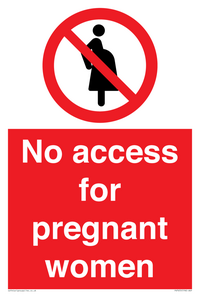 No access for pregnant women