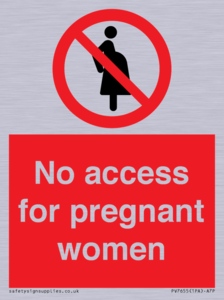 No access for pregnant women