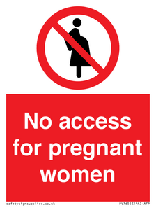 No access for pregnant women