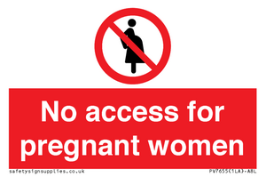 No access for pregnant women