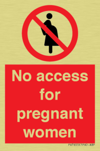No access for pregnant women