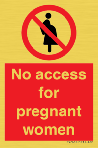 No access for pregnant women