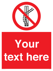 Custom prohibition Do not leave the tow track