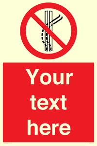 Custom prohibition Do not leave the tow track