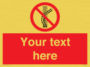 Custom prohibition Do not leave the tow track