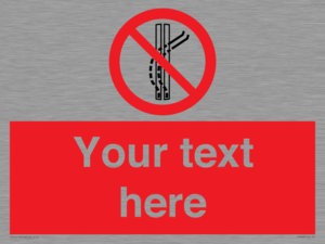 Custom prohibition Do not leave the tow track