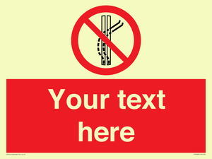 Custom prohibition Do not leave the tow track