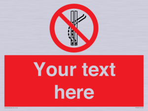 Custom prohibition Do not leave the tow track