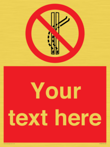 Custom prohibition Do not leave the tow track