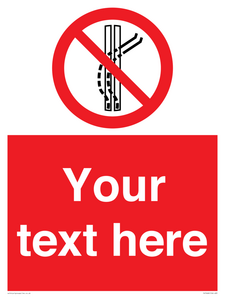 Custom prohibition Do not leave the tow track