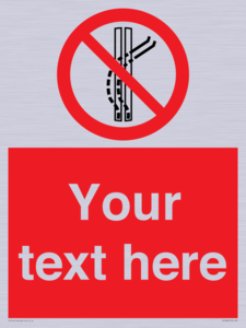 Custom prohibition Do not leave the tow track