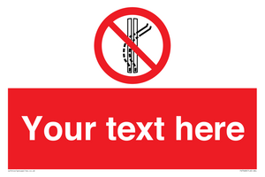 Custom prohibition Do not leave the tow track