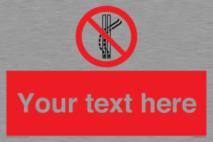 Custom prohibition Do not leave the tow track