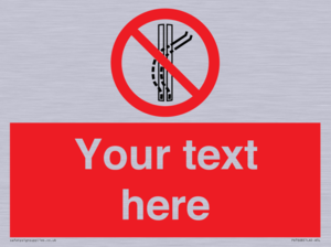 Custom prohibition Do not leave the tow track