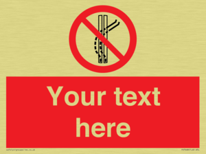 Custom prohibition Do not leave the tow track