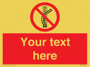 Custom prohibition Do not leave the tow track