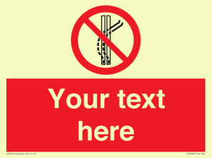 Custom prohibition Do not leave the tow track