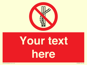 Custom prohibition Do not leave the tow track