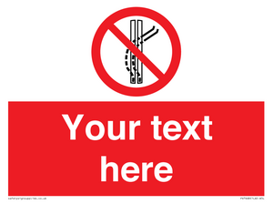 Custom prohibition Do not leave the tow track