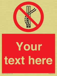 Custom prohibition Do not leave the tow track