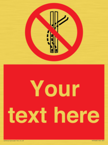 Custom prohibition Do not leave the tow track