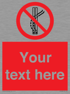 Custom prohibition Do not leave the tow track