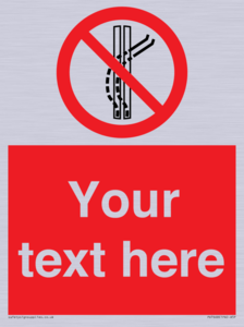 Custom prohibition Do not leave the tow track