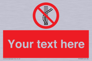 Custom prohibition Do not leave the tow track