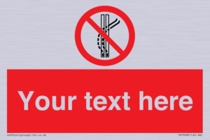 Custom prohibition Do not leave the tow track