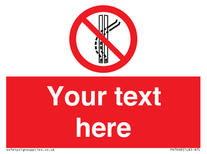 Custom prohibition Do not leave the tow track