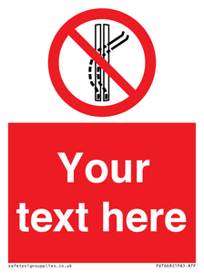 Custom prohibition Do not leave the tow track