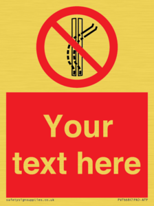 Custom prohibition Do not leave the tow track