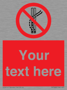 Custom prohibition Do not leave the tow track