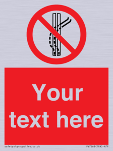 Custom prohibition Do not leave the tow track