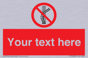 Custom prohibition Do not leave the tow track