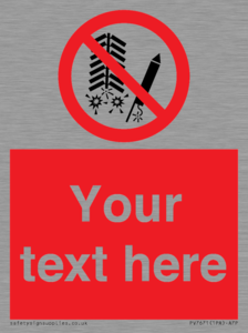 Custom prohibition Do not set off fireworks