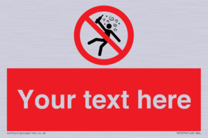 Custom prohibition Not for people in the state of intoxication