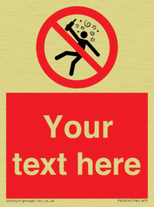 Custom prohibition Not for people in the state of intoxication