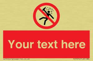 Custom prohibition Not for people in the state of intoxication