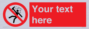 Custom prohibition Not for people in the state of intoxication